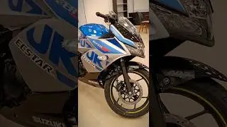 New Suzuki Gixxer SF Fi ABS Silver & Blue Colour Review #shorts #gixxersf #newtoyou #bikecity