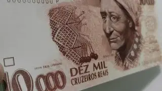 c&eacute;dula fantasia 10.000 cruzeiros reais da Rendeira. n&atilde;o circulou.