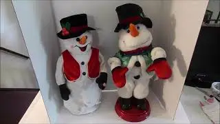 Gemmy Dancing Snowman Heat Miser & Gemmy Groove Thing Snowman