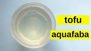 HOW TO MAKE TOFU AQUAFABA 💖Easy Vegan Egg Replacer For Cookies, Bread, Cakes (Binder, Not Whippable)