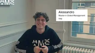 Alessandro on the Master in Global Management (MGM)