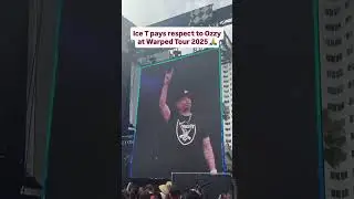 Ice T pays respect to Ozzy Osbourne at Warped Tour 2025 🫡 #ozzy #ripozzy #ozzyosbourne