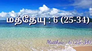 Matthew 6 (25-34) | மத்தேயு : 6 (25-34) I New Testament as Story