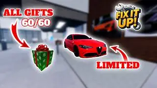 Roblox Fix It Up! ALL 60 PRESENTS LOCATIONS FROM CHRISTMAS Update *LIMITED CAR*