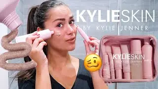 TESTING KYLIE SKIN CARE ON MY SENSITIVE SKIN | Beauty's Big Sister