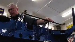 Jaguar E Type Series II Rebuild - 2022-12-18 - Heater Tubes - Windscreen Wiper Mechanism Install