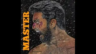 Color portrait of thalapathy's master third look poster... #Thalapathy #master #colorportrait #vijay