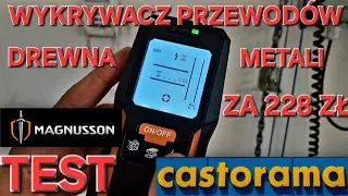 ✅ Detektor / Wykrywacz Przewod&oacute;w ➡️ Kable pod napięciem,  metalu , drewna  CASTORAMA ➡️ MAGNUSSON