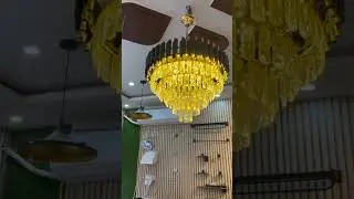 Black mamba Crystal Chandelier 😍✨ #kamalinteriors #chandelier