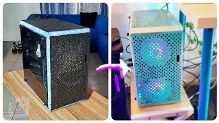 🌸 Cute Setup Upgrades ⚒️ Painting PC Case Blue + Adding RGB Fans ✨