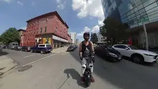 Philadelphia by Electric Unicycle! Saves Time and Gas Money! Fishtown to Liberty Bell in 6 minutes.