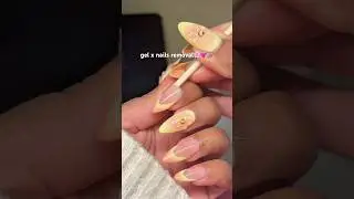 how I remove my GEL X nails at home🌸💅🏽 #nails