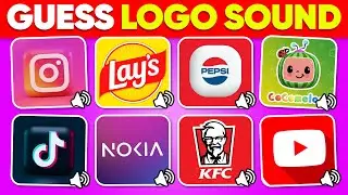 Guess The Logo Sound 👀🔊 Tiktok, Youtube, Burger King, Pepsi | Logo Quiz