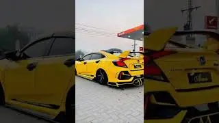 Modified Honda Civic Type R Look | Orange Beast on Streets   #civichatchback #civic#uk07rider