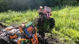 CANAM RENEGADE 850 XXC MUDDING WITH 31 INCH EFX MOTOHAVOKS