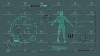 Abstract animated poster with human exploration data.