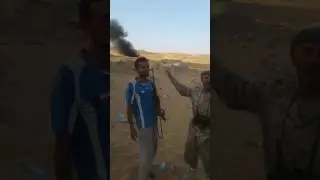 ابطال لودر يحرقون دبابه ويحتلون موقع على الحوثه