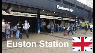 A Visit to Euston Station - London's Busiest Station I London, England, UK I ASMR I Day In The Life