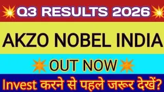 Akzo Nobel India Q3 Results 2025 🔴 Akzo Nobel India Results 🔴 Akzo Nobel India Share Latest News
