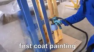 Painting pallets wear-resistant paint. Покраска поддонов износостойкой краской GEOFIP-FD6