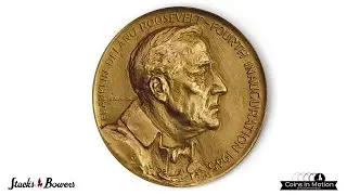 1945 Franklin Delano Roosevelt Fourth Inaugural Medal. Gold. MS-65 (NGC).