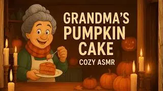 [ASMR Animation] Cozy Kitchen Moments: Grandma's Halloween Pumpkin Cake | Relaxing ASMR | Animation