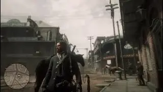Red Dead Redemption 2 JOHN WICK in Saint Denis POLICE SHOOTOUT