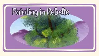 Following Bob Ross Tutorial Quiet Inlet || Digital Painting Timelapse || Rebelle 5