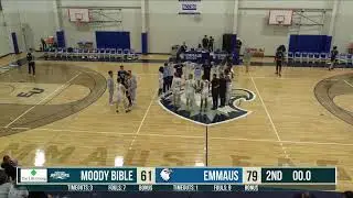 Emmaus University vs Moody Bible Institute Men's College Basketball