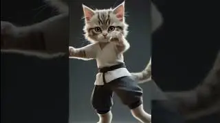 #KungFuCat#MartialArtsKitty#NinjaCat#FightingFeline#catKarate#MeowFu#ActionKitten#EpicCatMoves#Felin
