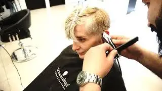 PLATINUM BLONDE HAIRCUT | SHORT LAYERED PIXIE
