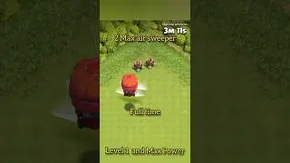 level 1 & max 2 air sweeper power // 2 air sweeper challenge #clashofclans #challenge #airsweeper