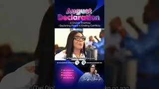 Join the August Declaration! A divine promise of peace brought to you by Dr.Sylvia Blessings.