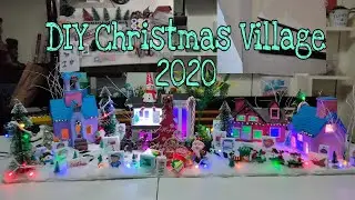 DIY Christmas Village 2020||Simple,Easy and Affordable||DIY Christmas Village made from Cardboard