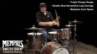 George H. Way Tradition Tuxedo Walnut Drum Set 20/12/14