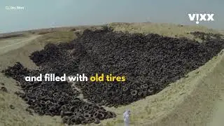 Kuwait&rsquo;s Tire Graveyard   7 Million Dead Tires on Fire