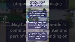 Colorado is a beautiful place to live! I am a Colorado Native and raised with Horses. #yourrealtor