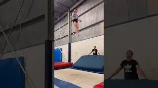 We&rsquo;re back! Another new skill down | #tumbling #positivecoaching #trampoline