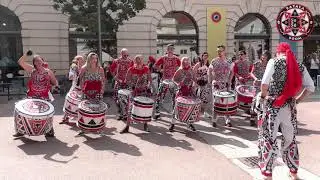 ❤️🖤🤍Batala Boom performing at the Season Opening Party for Dschungel Wien