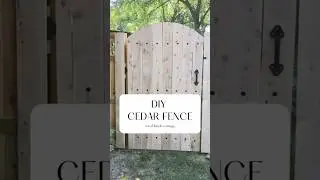 DIY Cedar Fence Project #diy #cedarfence #diyfence
