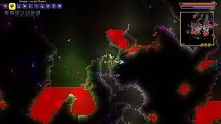 Terraria:  Hallowed Mimic spawning in lava and taking damage makes for easy kill