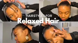 Easy Hairstyles for Relaxed Hair💕