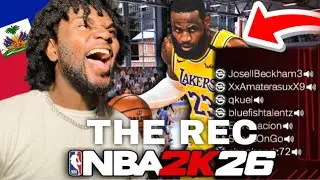 RANDOM REC VS LEBRON JAMES BUILD | RANDOM REC WITH MY SUPPORTERS IN NBA2K26