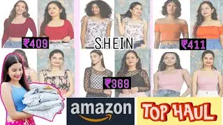 *All Under₹500*AMAZON Sale Haul|Trendy Tops&Crop Tops|Shein🙄 Cheapest Amazon Haul| Try-On Haul