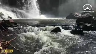Calming Sound of Turquoise Mountain River. Nature Sounds, Flowing Water, White Noise for Sleeping.