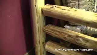 Cedar Lake Log Lounge Chair | Log Living Room Chair