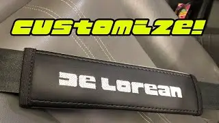 Custom Leather DeLorean Seat Belt Shoulder Pads