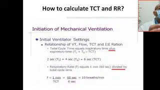 How to calculate the TCT and RR ? what's the relationship? total cycle time, respiratory rate,freque