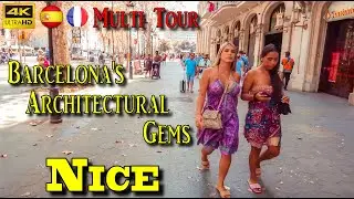 Casa Mila walking tour: Barcelona 4k. | Nice | Murcia | Monaco