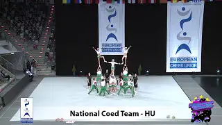 Cheerleading.National Coed Team Hungary - ECU 2014 - Senior Coed Premier. Черлидинг.